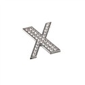 Charm Metal Rhinestone Car Sticker Appearance with