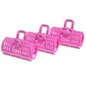 Pink Clip-on Hair Curler for Modern Hairstyle (3pc