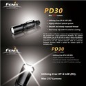 Fenix CREE XP-G LED (R5) PD30 R4 257Lumes LED Flas