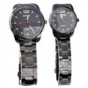 Designer Fashion Black Couple Watch