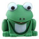 Mini Frog Keychain with LED Flashlight & Sound for