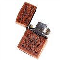 Hawk Vintage Metal Oil Lighter (Brown)