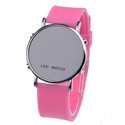 Modern Style Red LED Wrist Watch with Round Dial (