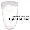 Glass Cup Shaped Color Changing Lamp LED Desktop L