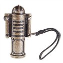 Cool Robot Shape Metal Alloy Oil Lighter with Leat