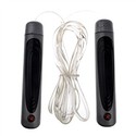 1248 Povit PP PVC 8 feet Durable Jump Rope (Black)