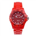 Sports Style Plastic Watch Modern Wrist Watch (Red