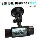 X2000 2.7&quot; TFT LCD Dual-Camera Car DVR Vehicl