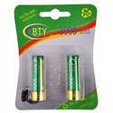 BTY 3000mAh 1.2V AA Rechargeable Ni-MH Battery (2 