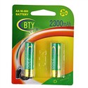 BTY 2300mAh 1.2V AA Rechargeable Ni-MH Battery (2 