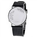 LED Wrist Watch with Round Dial & Silicone Watch B