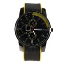 Men&#39;s Quartz Wrist Watch with Round Dial & Sil