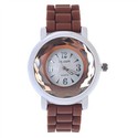 Diamond Shape Quartz Wrist Watch with Round Dial &