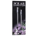 Two Pack 23"" Stainless Steel LED Solar Garden Lig