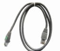 Generic CAT6 Molded Patch Cable 3" Grey