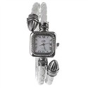 Bracelet Design Wrist Watch with Square Dial and R