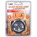 VIBE E-ssential 3-LED Headlamp w/Adjustable Strap