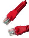 10FT Red Cat 5 Crossover Cable (Red Booted)