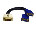 DVI-Male To Dual VGA Female Splitter Cable