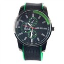 MILER Men&#39;s Wrist Watch with Silicon Rubber Ba