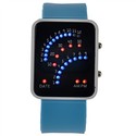 Modern Fan-shaped Display Rectangle Case LED Watch