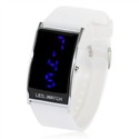 Chic Rectangle Case Blue LED Display Wrist Watch w