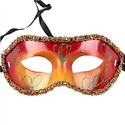 Mardi Gras Mask with Decorative Side for Masquerad