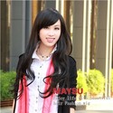 Fashionable Lady Long Curly Wig Hair with Inclined