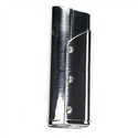 Metal Butane Jet Lighter with Crystals - Silver