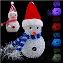 Crystal Decorated Christmas Snowman Shaped Color C