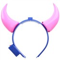 Ox Horn Devil Headband Headwear with LED Flashing 