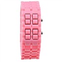 Red LED Wrist Watch Modern Style Plastic Watch (Pi