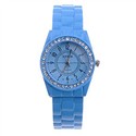 Bracelet Style Wrist Watch with Rhinestone Decorat