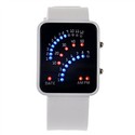 Modern Fan-shaped Display Rectangle Case LED Watch