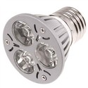 E27 3W 3-LED 85-265V 240-Lumen LED Light Bulb with