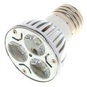 E27 3W 3-LED 85-245V 260-Lumen LED Light Bulb with