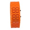 Red LED Wrist Watch Modern Style Plastic Watch (Or