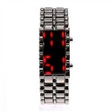 Stainless Steel LED Digital Watch for Female with 