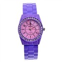 Bracelet Style Wrist Watch with Rhinestone Decorat