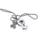 Lovely Key Style Hourglass Cell Phone Chain with C