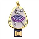 Elegant 4GB USB Flash Memory Drive Christmas Danci