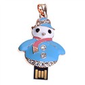 Delicate 4GB USB Flash Memory Drive Christmas Snow