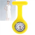 Round Silicone Nurse Quartz Wrist Watch with Pin (