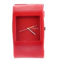 Simple Style Rectangle Case Rubber Wrist Watch wit