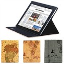 PU Leather Map Pattern Protective Case Cover with 