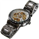 IK Colouring 98226G Men Round Steel Mechanical Wri