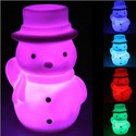 Lovely Christmas Snowman Shaped Color Changing LED