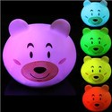 Lovely Bear-head Shaped Design LED Color Changing 