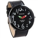 Two Pencil Hands Design Quartz Wrist Watch with Fa