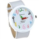 Two Pencil Hands Design Quartz Wrist Watch with Fa